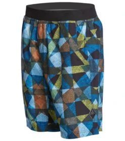 PrAna Men's Mojo Yoga Shorts Vortex Blue Dune
