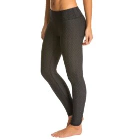 PrAna Misty Yoga Leggings Black Jacquard