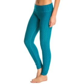 PrAna Misty Yoga Leggings Cast Blue Jacquard