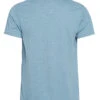 PrAna Men's V Neck Short Sleeve Workout Tee Blue Note Heather