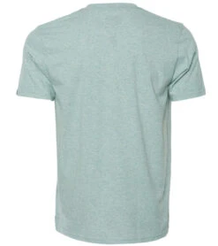 PrAna Men's V Neck Short Sleeve Workout Tee Agave Heather