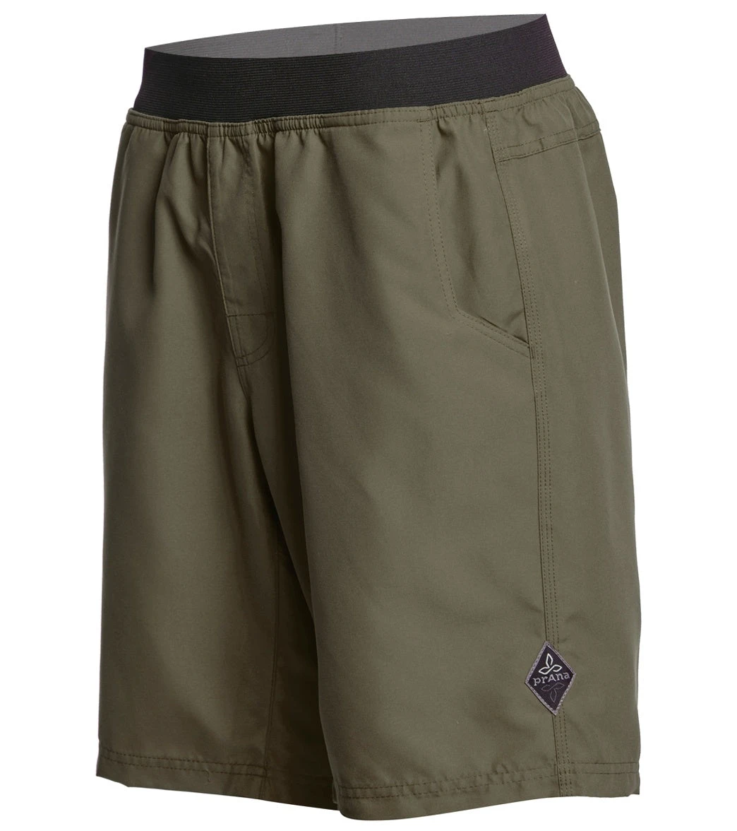 PrAna Men's Super Mojo Yoga Shorts Dark Olive