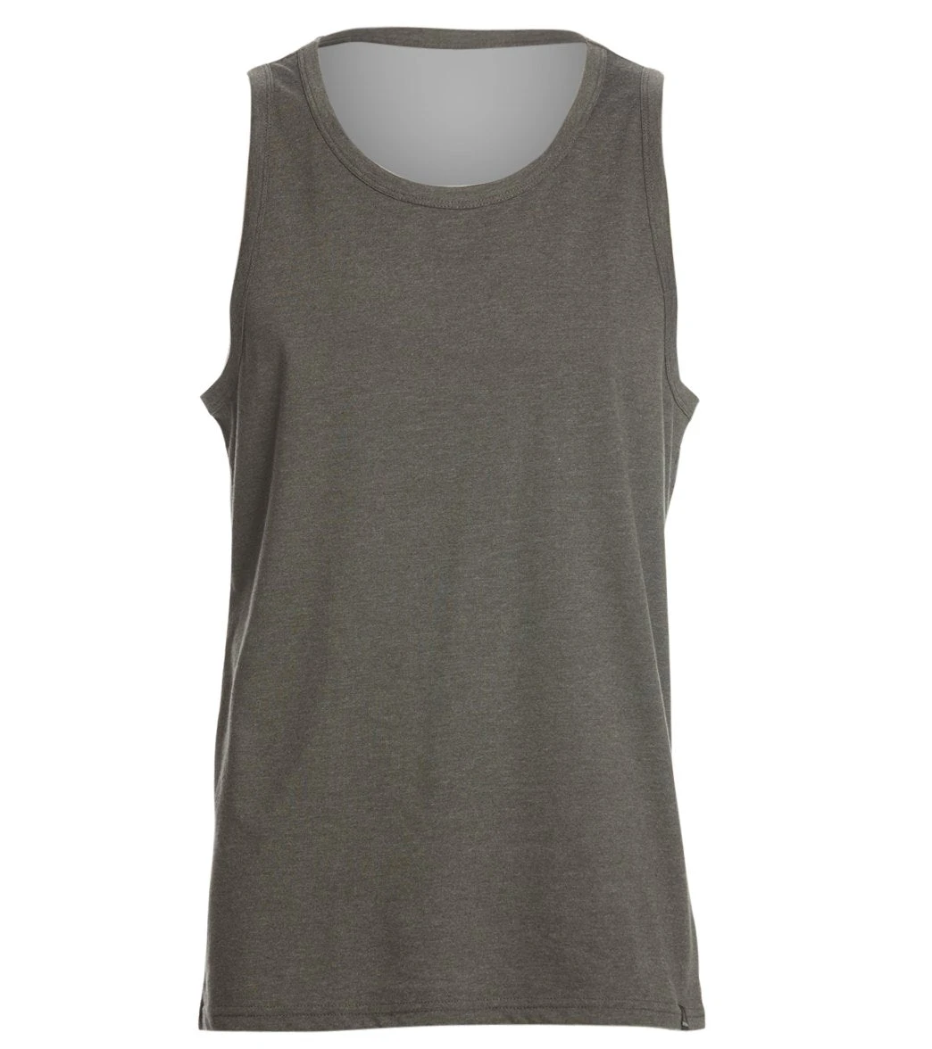PrAna Men's PrAna Slim Yoga Tank Charcoal Heather - Image 3