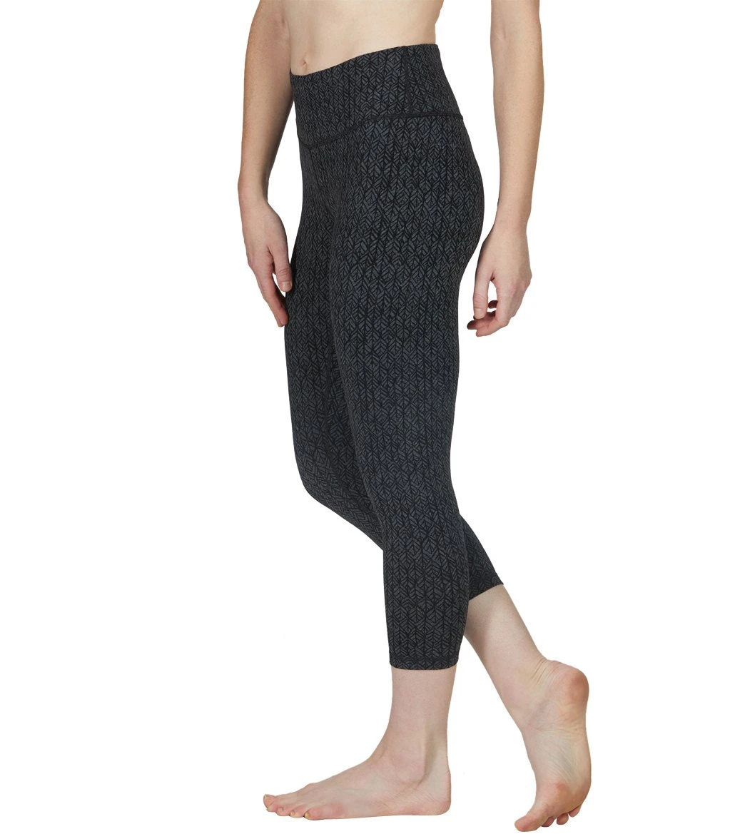 PrAna Pillar Yoga Capris Charcoal Heather Bodhi - Image 4