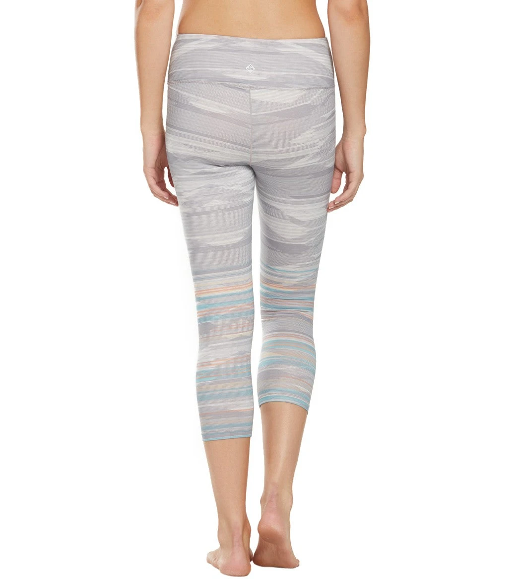 PrAna Pillar Printed Yoga Capris Ashy Sunrise - Image 2