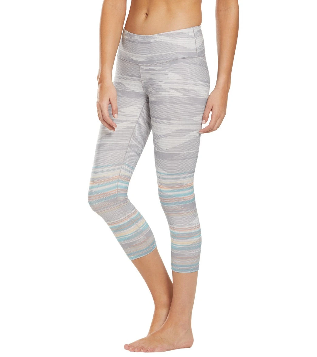 PrAna Pillar Printed Yoga Capris Ashy Sunrise - Image 4