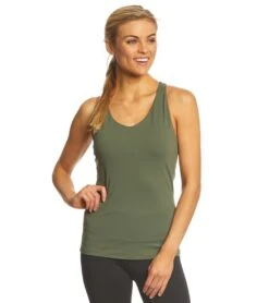 PrAna Verana Yoga Support Tank Top Forest Green