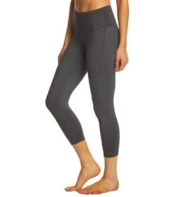 PrAna Transform High Waisted Yoga Capris Charcoal Heather