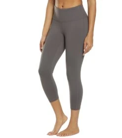 PrAna Transform High Waisted Yoga Capris Granite