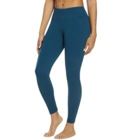 PrAna Momento 7/8 Yoga Leggings Petrol Blue