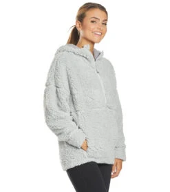 PrAna Permafrost Half Zip After Yoga Jacket Silver Spray