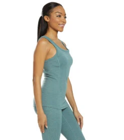 PrAna Becksa Support Tank Dusty Aloe Heather