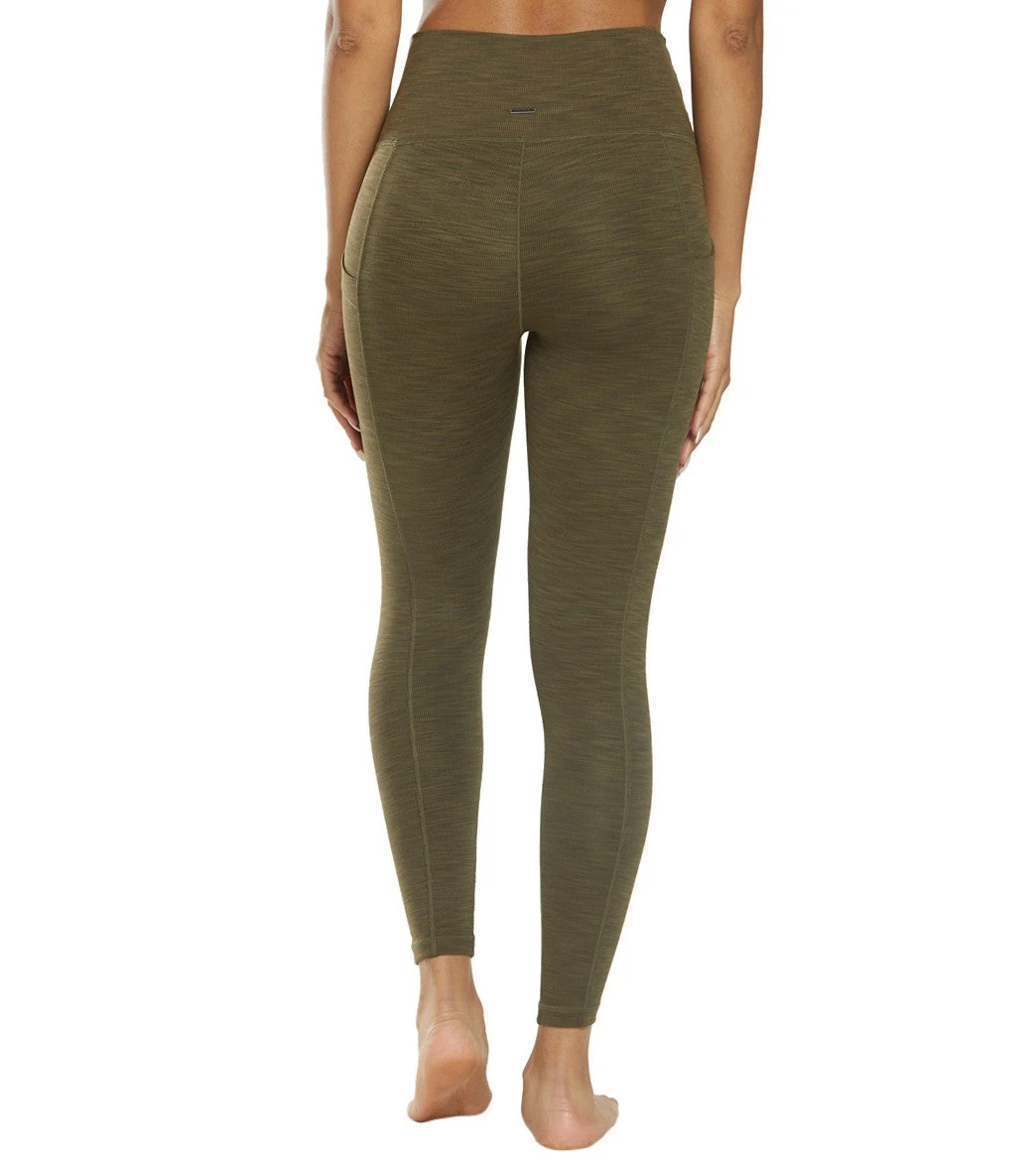 PrAna Becksa 7/8 Yoga Leggings Slate Green Heather - Image 2