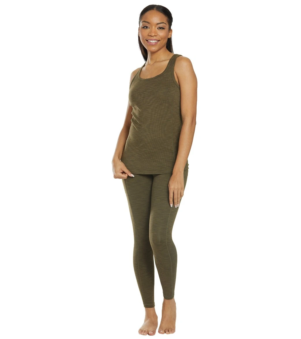 PrAna Becksa 7/8 Yoga Leggings Slate Green Heather - Image 3