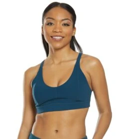 PrAna Momento Yoga Sports Bra Petrol Blue