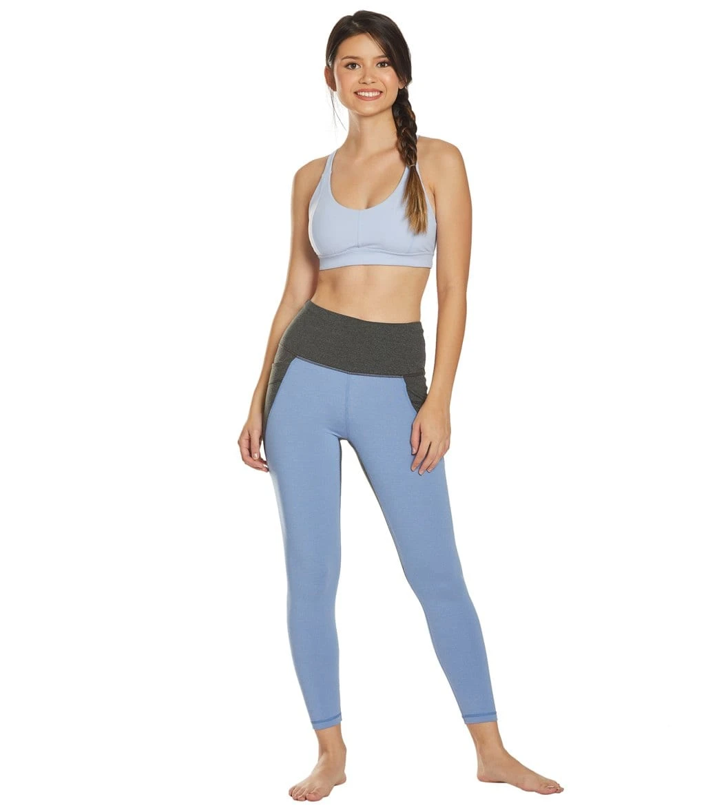 PrAna Momento Yoga Sports Bra Blue Sheen - Image 3