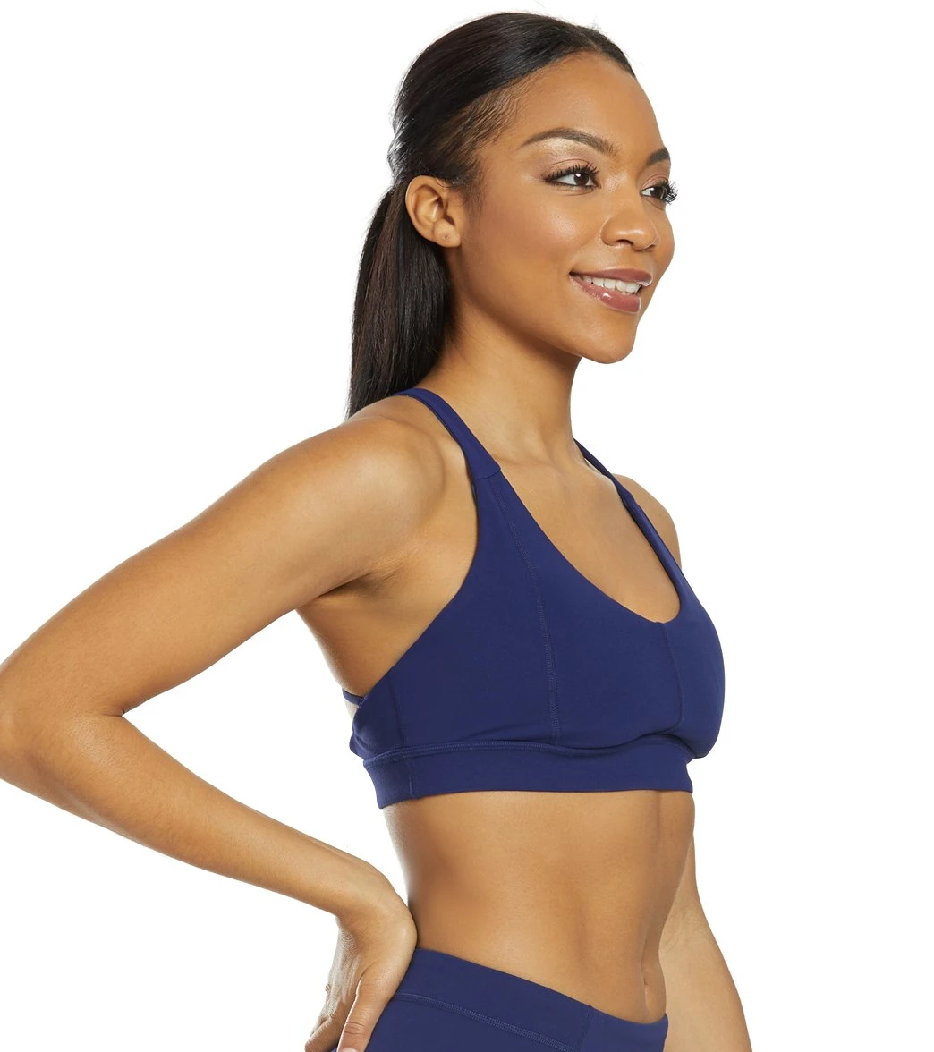 PrAna Momento Yoga Sports Bra Blue Anchor - Image 2