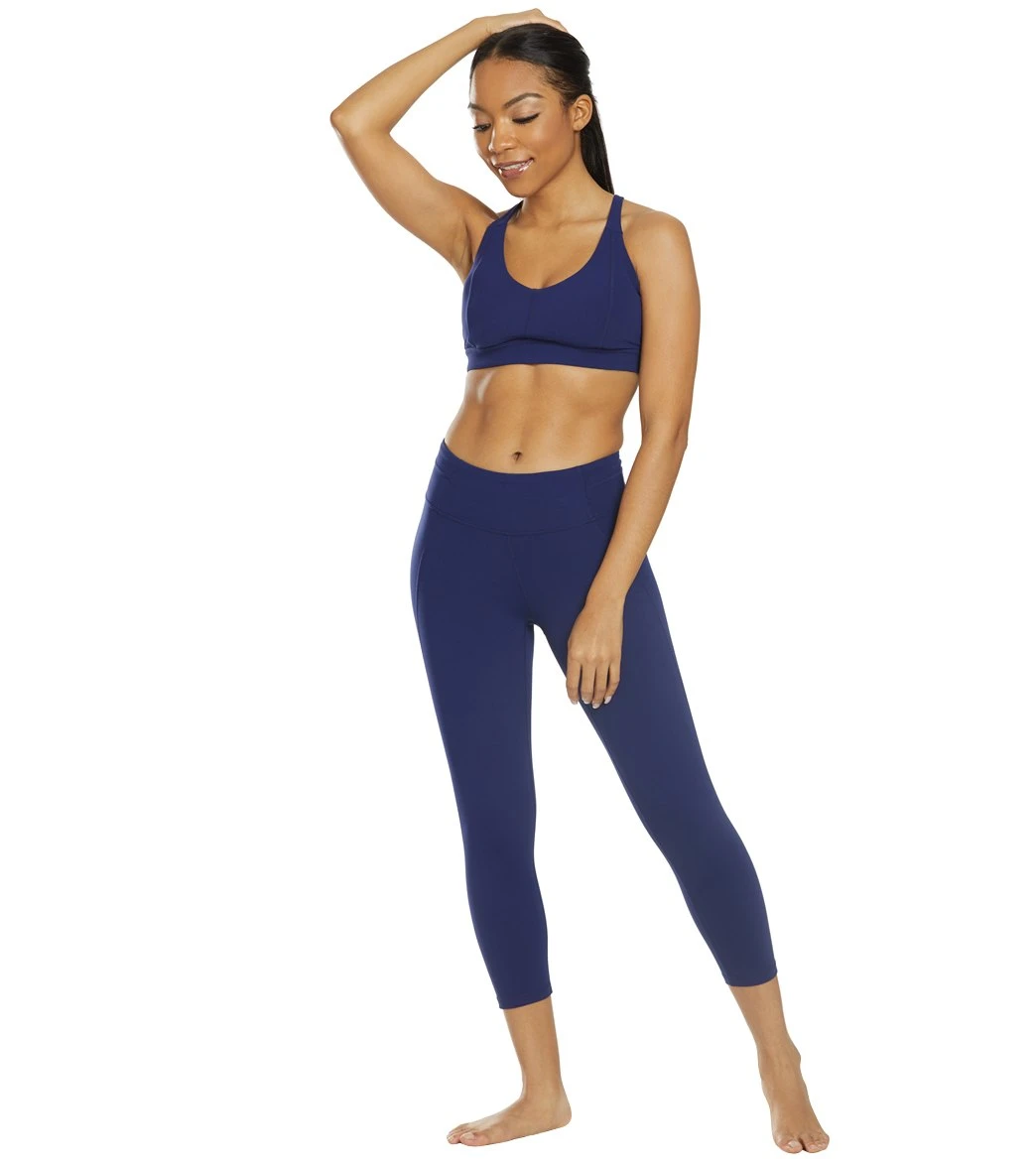 PrAna Momento Yoga Sports Bra Blue Anchor - Image 3