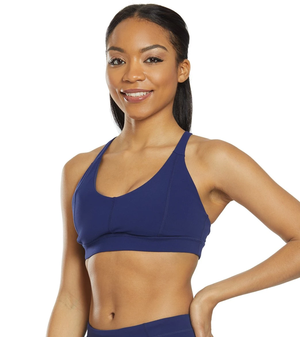 PrAna Momento Yoga Sports Bra Blue Anchor - Image 4