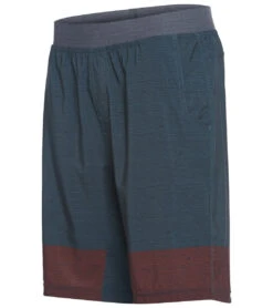 PrAna Men's Super Mojo Shorts 2.0 Grey Blue Weave Stripe