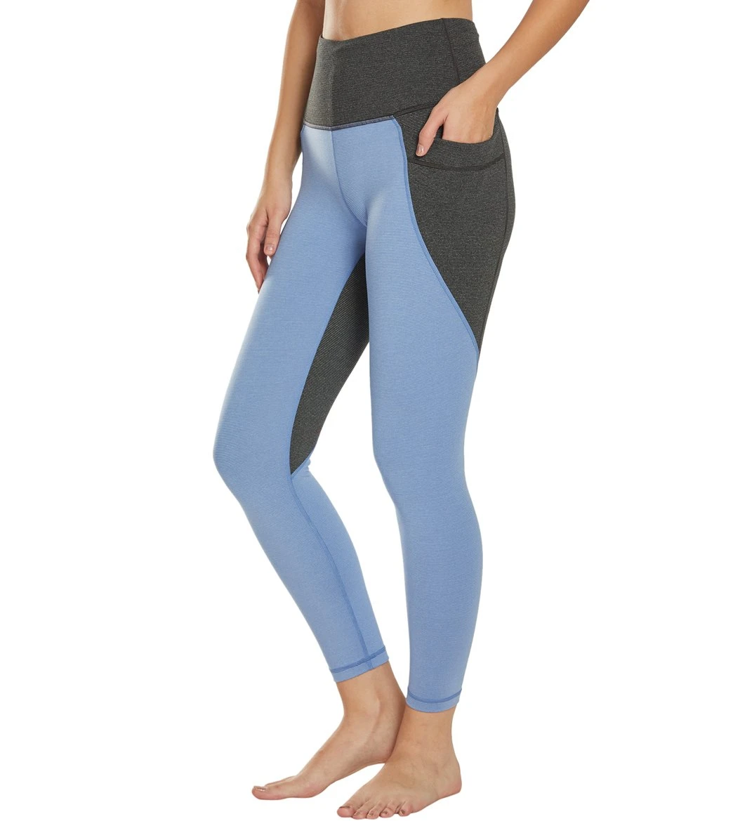 PrAna Stefania 7/8 Yoga Leggings Colony Blue - Image 4