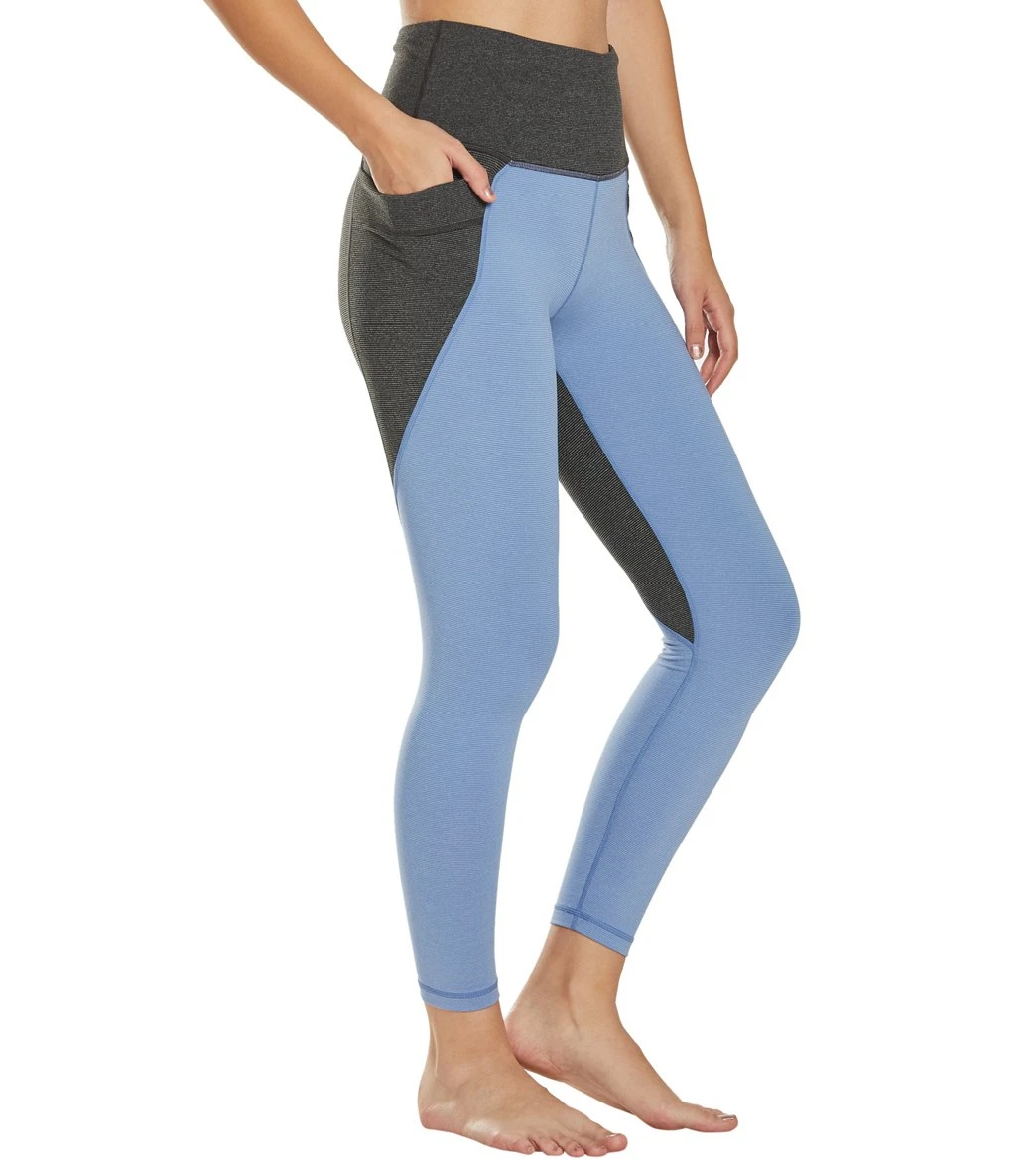 PrAna Stefania 7/8 Yoga Leggings Colony Blue - Image 5