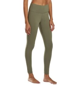 PrAna Transform High Waisted 7/8 Yoga Leggings Rye Green
