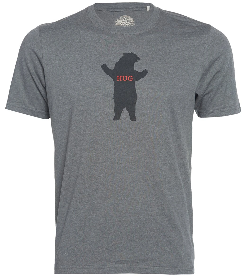 PrAna Men's Bear Squeeze Journeyman Tee Charcoal Heather - Image 2