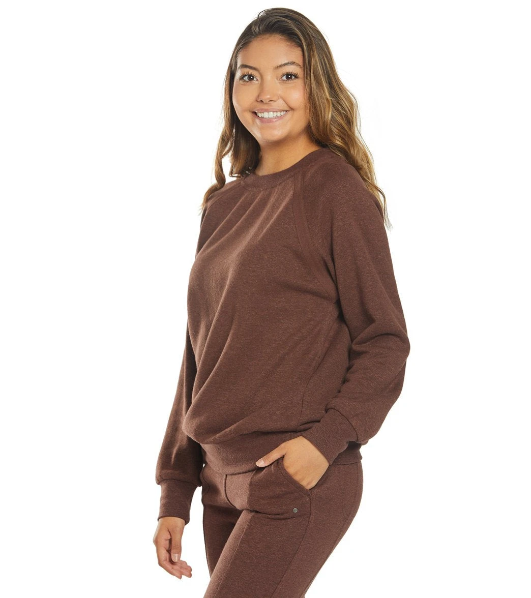 PrAna Cozy Up Sweatshirt Cocoa Heather - Image 4