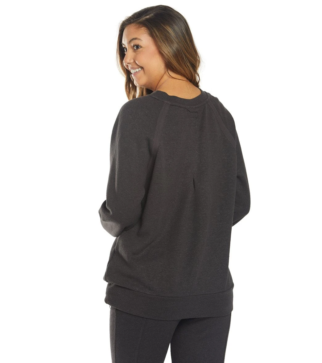 PrAna Cozy Up Sweatshirt Charcoal Heather - Image 2
