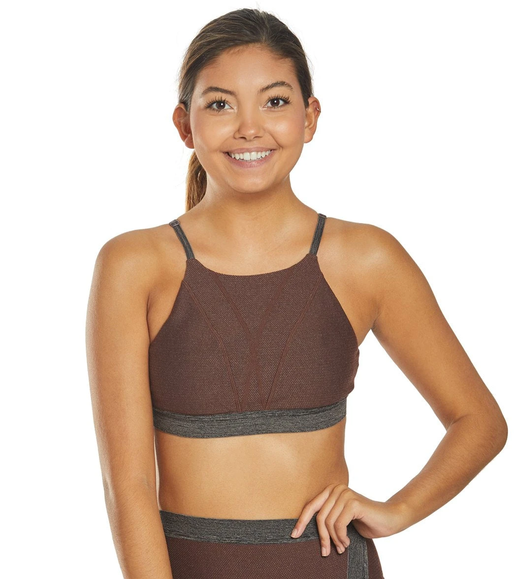 PrAna Elisha Yoga Sports Bra Cocoa