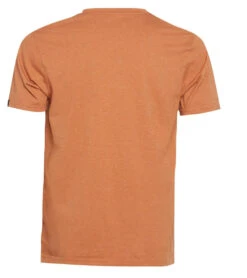 PrAna Men's V Neck Short Sleeve Workout Tee Russett Heather
