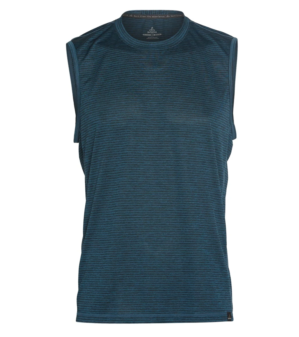 PrAna Men's Hardesty Muscle Tee Atlantic Stripe - Image 2