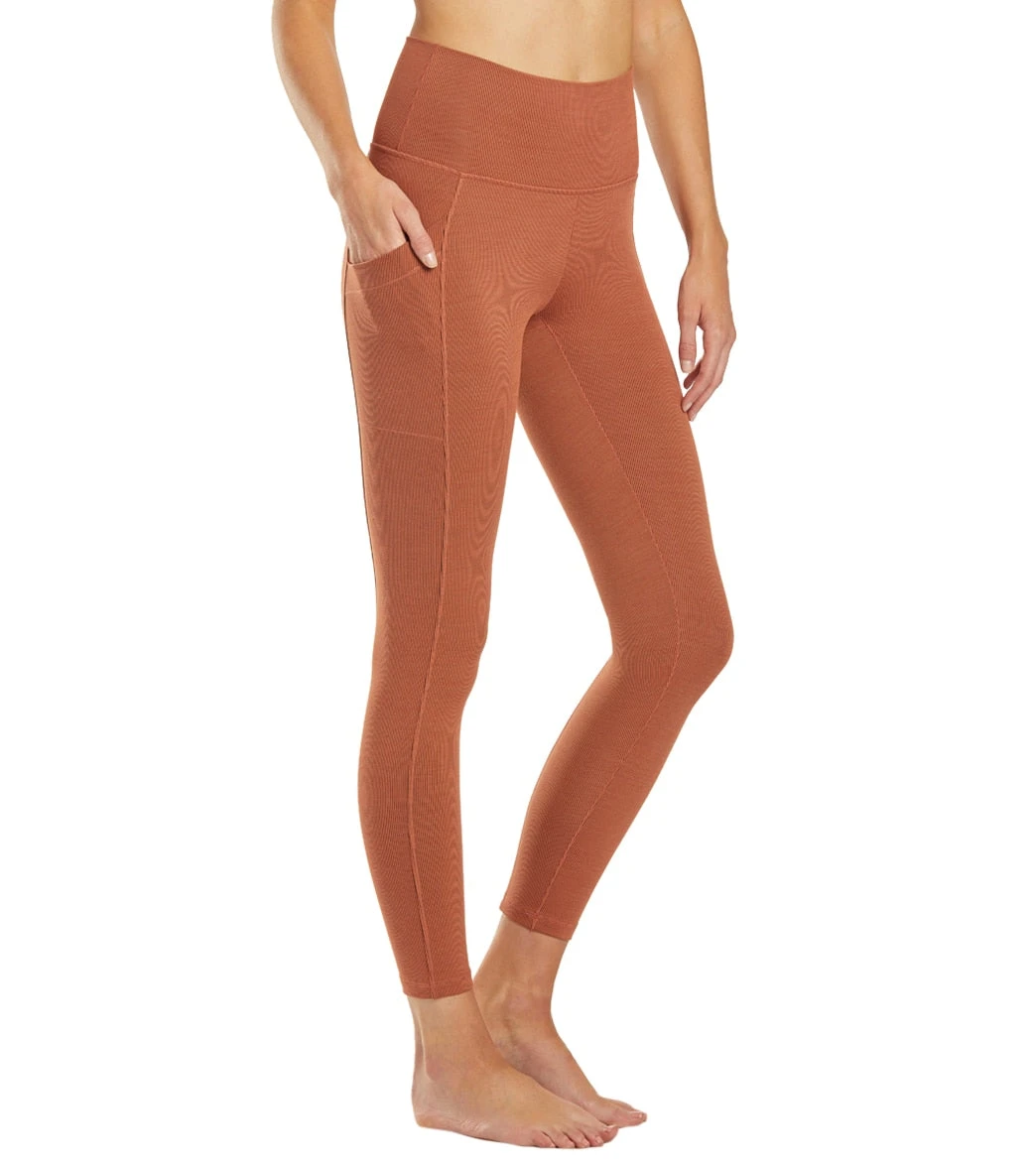 PrAna Becksa 7/8 Yoga Leggings Liqueur Heather