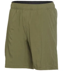 PrAna Men's Heiro 8" Inseam Yoga Shorts Rye Green