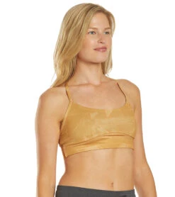PrAna Wander Often Yoga Sports Bra Toffee Glow