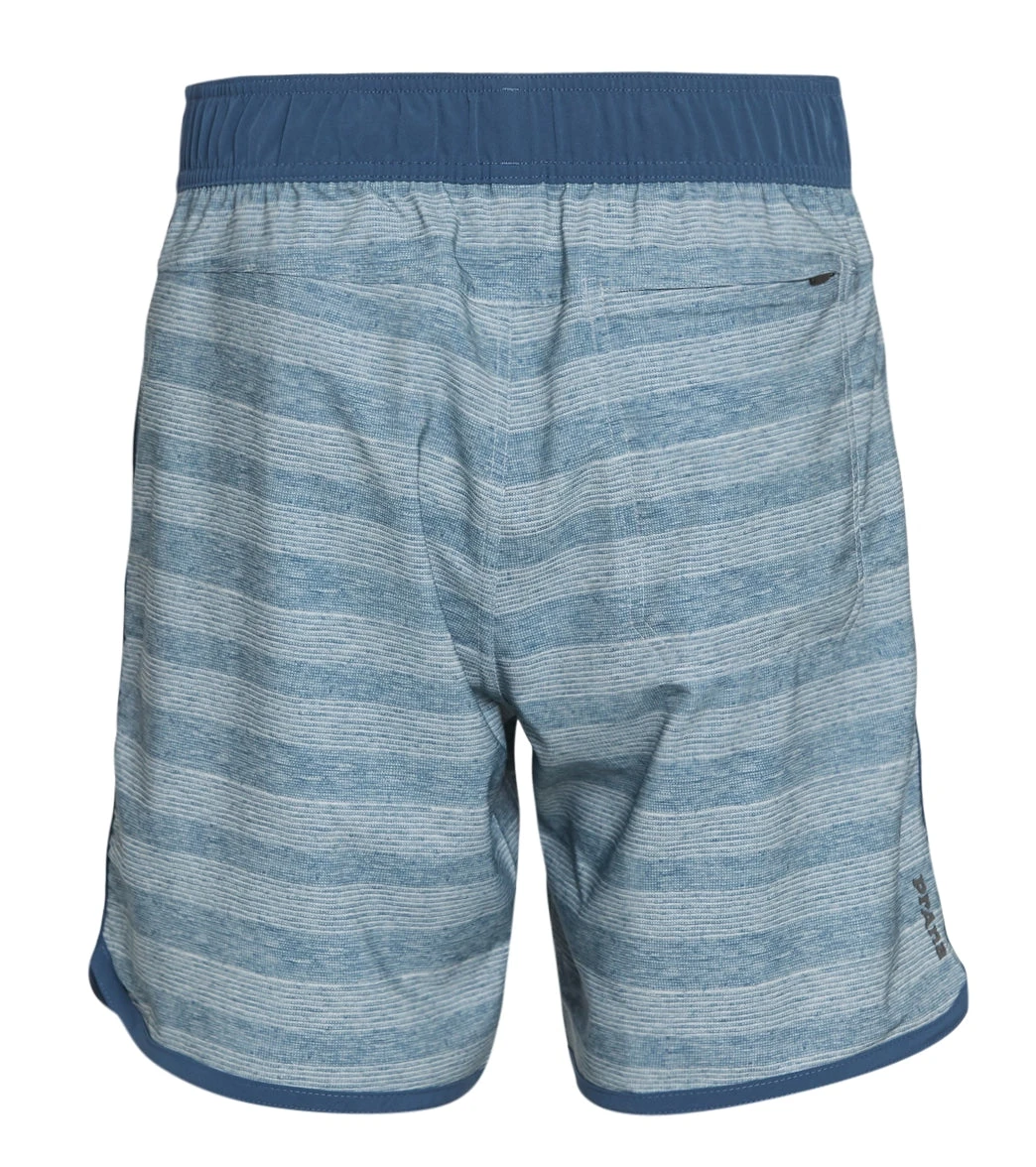 PrAna Men's Ground Speed 7.5" Inseam Yoga Shorts Storm Cloud Rower - Image 2