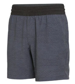 PrAna Men's The Slope 7" Inseam Yoga Shorts Charcoal Weaver