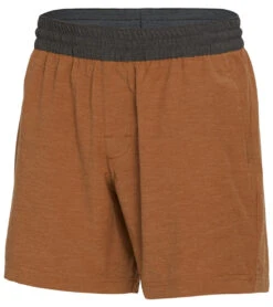 PrAna Men's The Slope 7" Inseam Yoga Shorts Dark Walnut