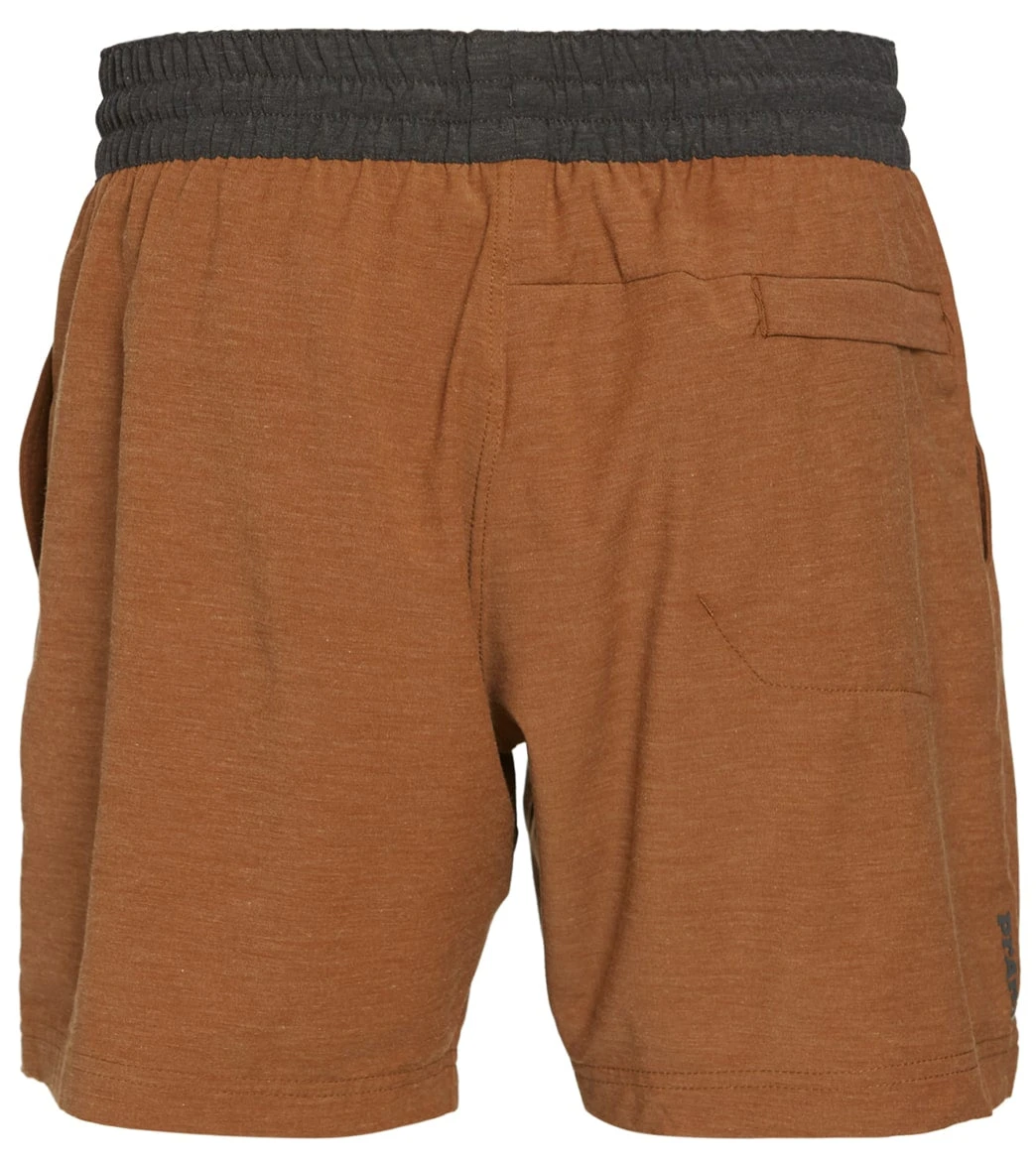 PrAna Men's The Slope 7" Inseam Yoga Shorts Dark Walnut - Image 2