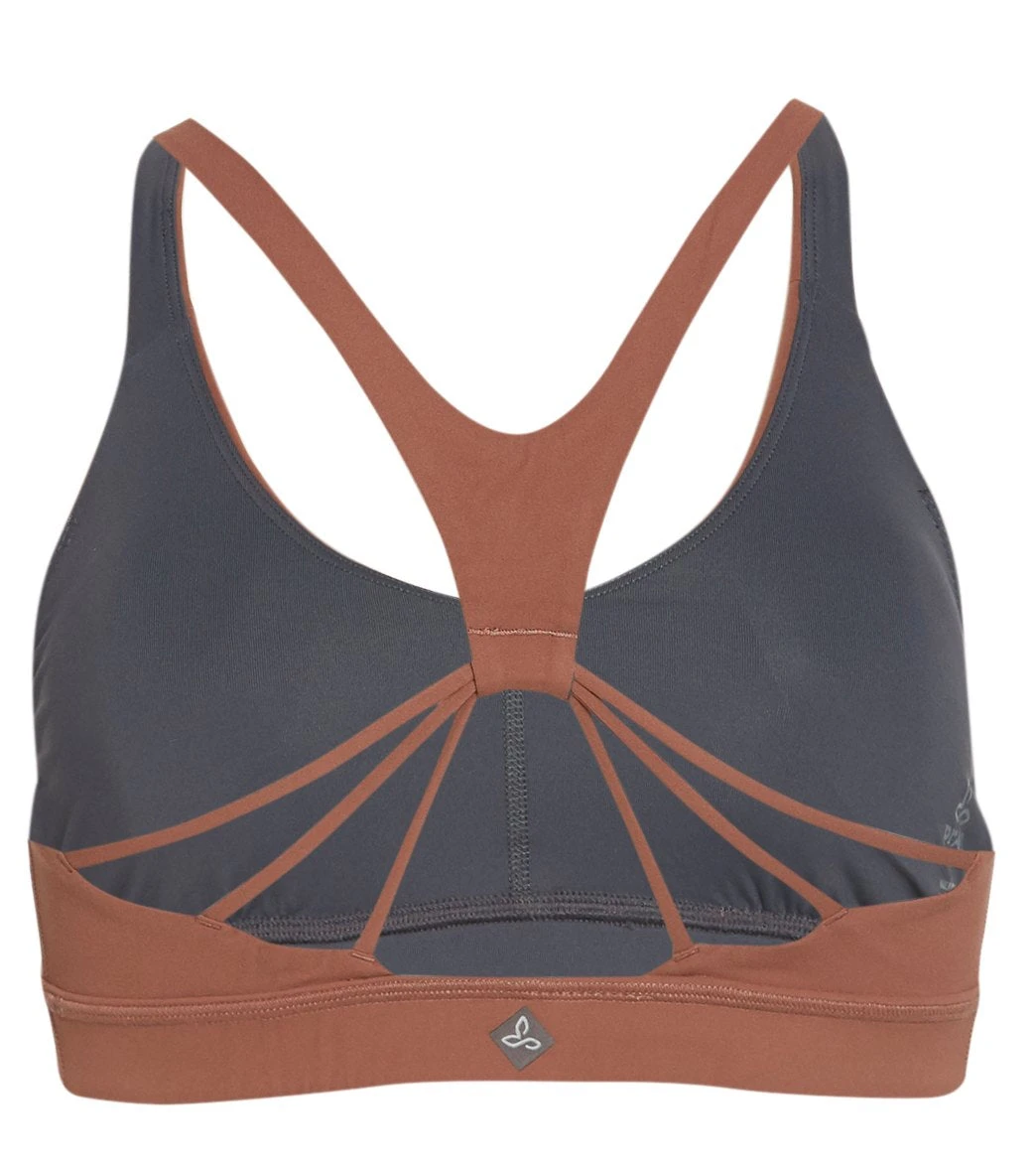 PrAna Momento Yoga Sports Bra Flannel - Image 2