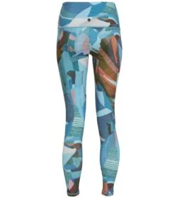 PrAna Kimble Printed 7/8 Yoga Leggings Peacock Mixer