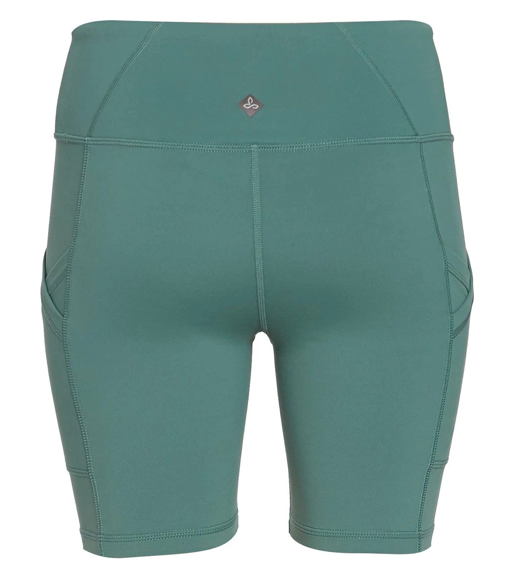 PrAna Electa Yoga Shorts Peacock - Image 2