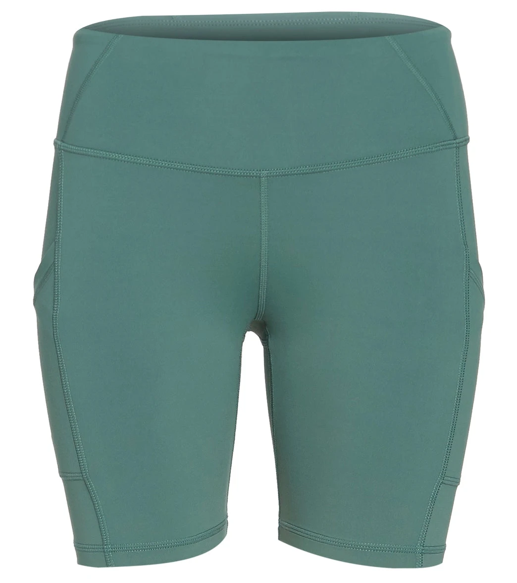 PrAna Electa Yoga Shorts Peacock - Image 3