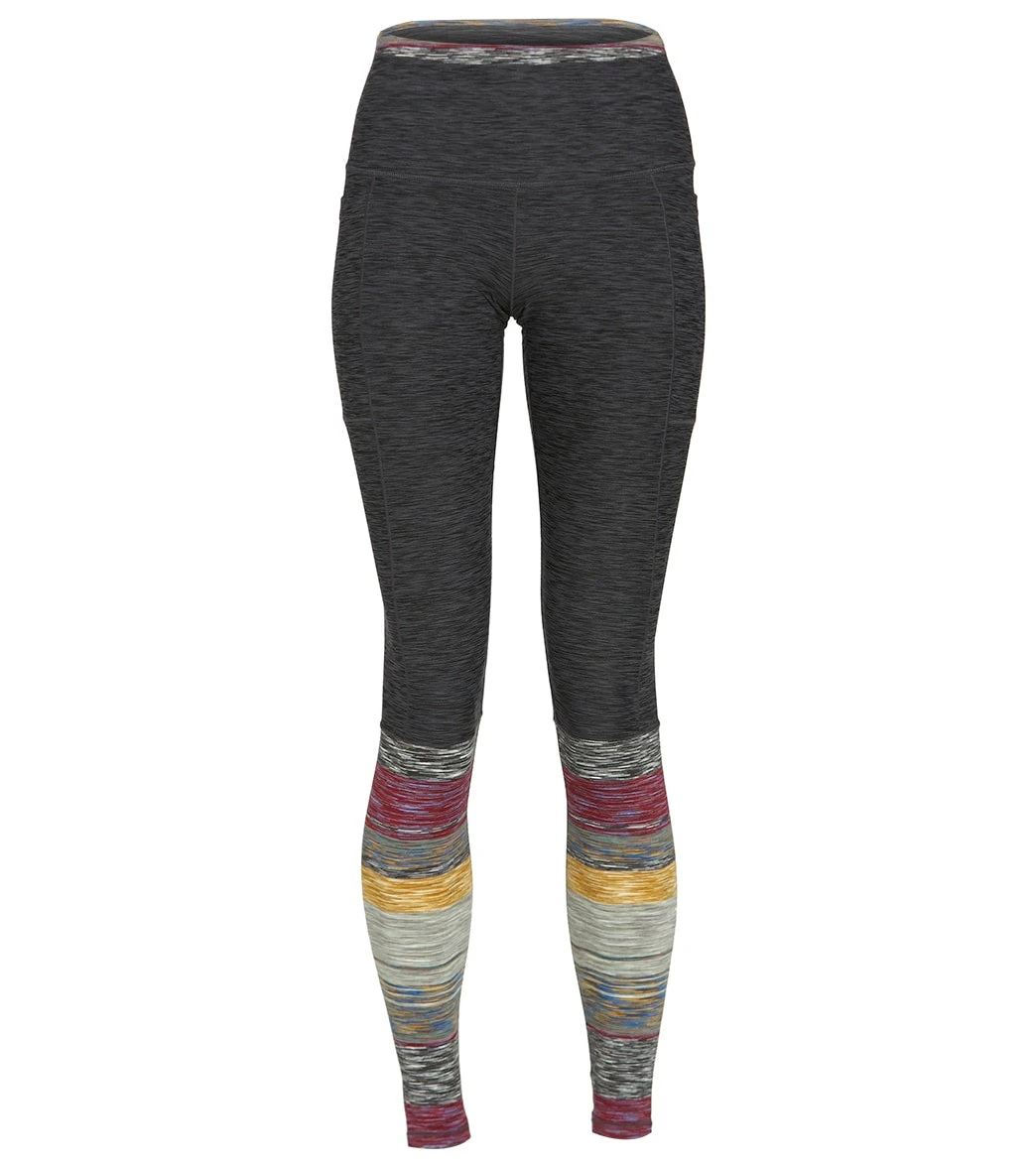 PrAna Zandra 7/8 Yoga Leggings Onyx Heather - Image 2