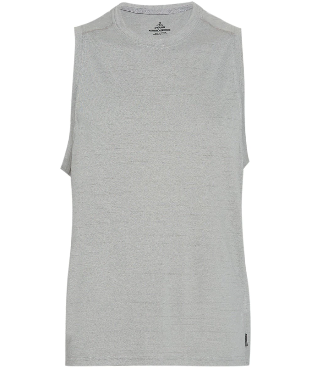 PrAna Men's Prospect Heights Yoga Tank Grey - Image 2
