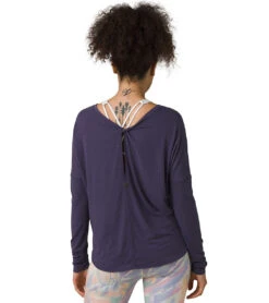 PrAna Rogue Long Sleeve Yoga Top Astral Night