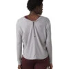PrAna Rogue Long Sleeve Yoga Top Grey Heather