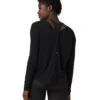 PrAna Rogue Long Sleeve Yoga Top Black