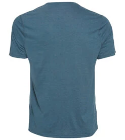 PrAna Men's Prospect Heights Graphic Short Sleeve Shirt Deep Stellar Stripe